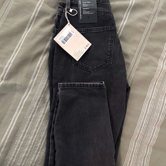 W/Tags Frank & Oak - The Stevie Tapered Jean in Washed Black Size 25 - Picture 5 of 11